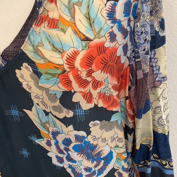 Johnny Was Silk tunic - Picture 3 of 6